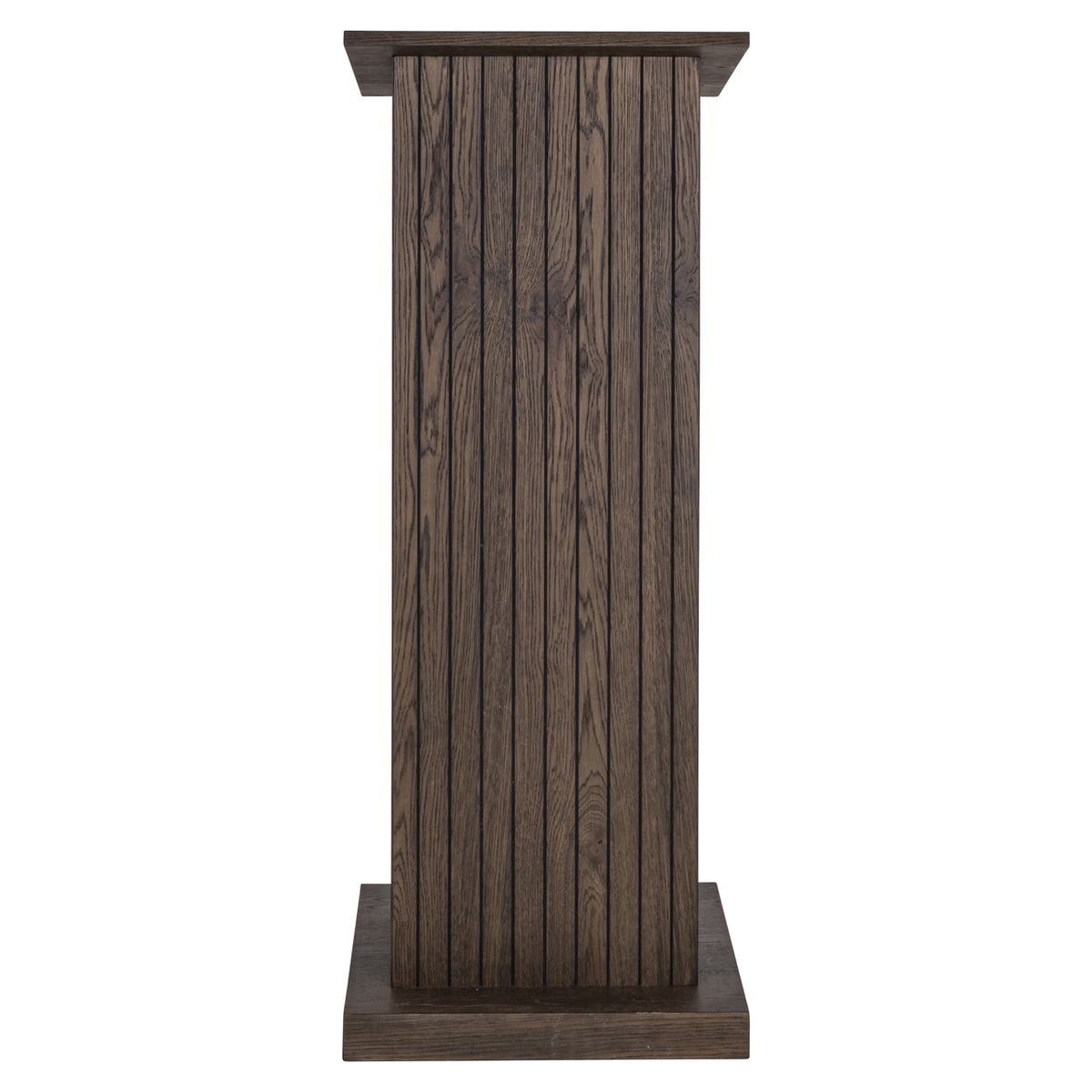 Bartafel Ritz bruin mdf, vooraanzicht op witte achtergrond