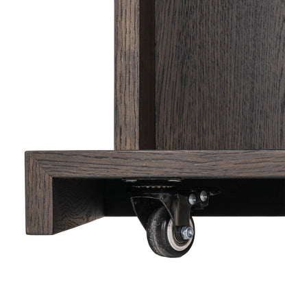 Bartafel Ritz bruin mdf, detail van het materiaal