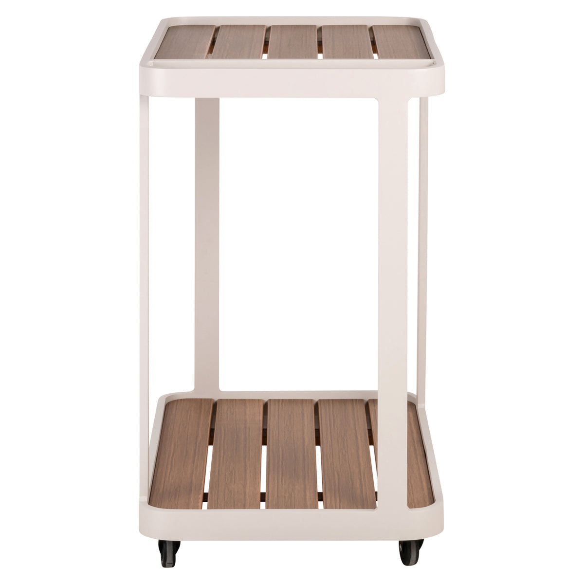 Tuin Spritz beige aluminium, zijaanzicht op witte achtergrond