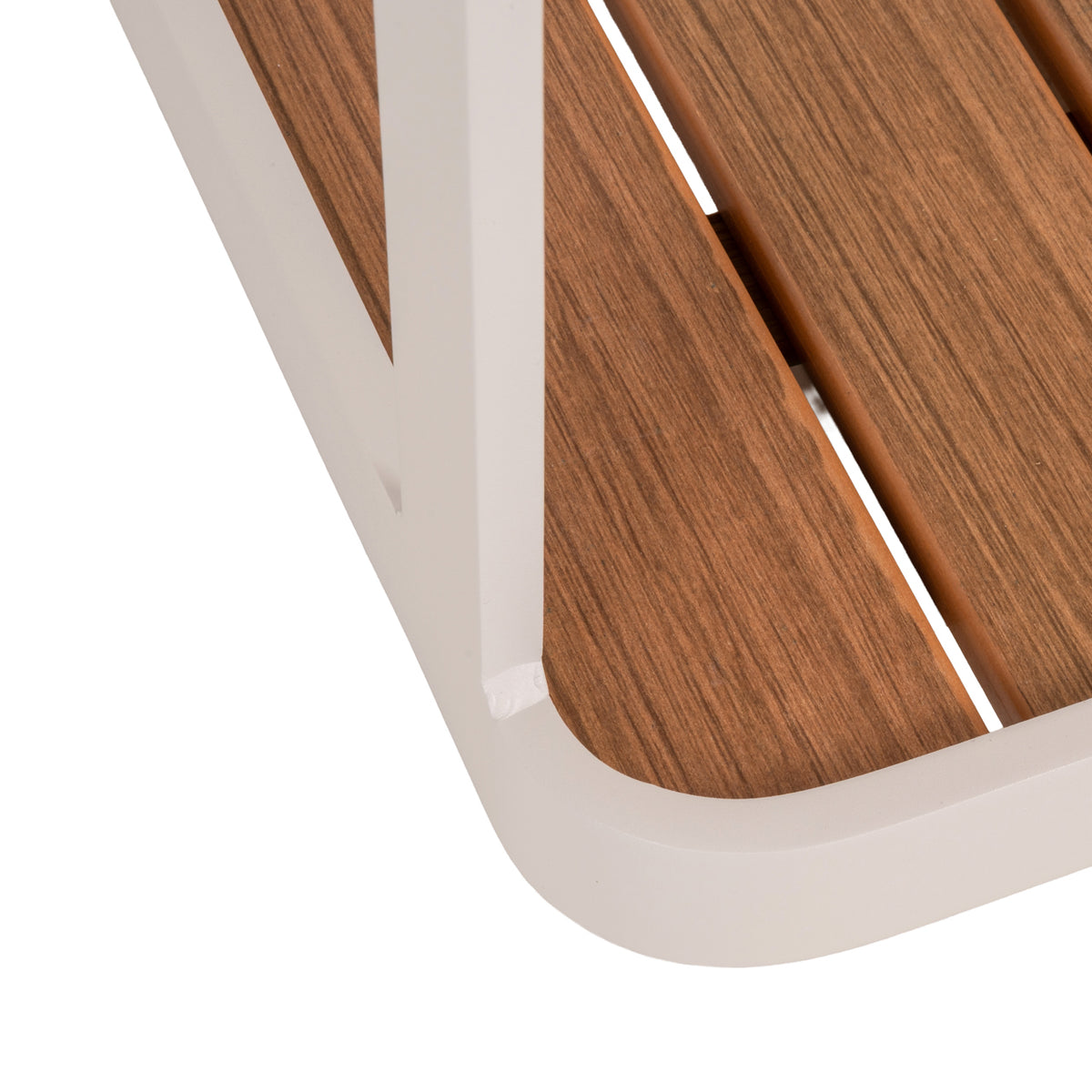 Tuin Spritz beige aluminium, detail van het materiaal