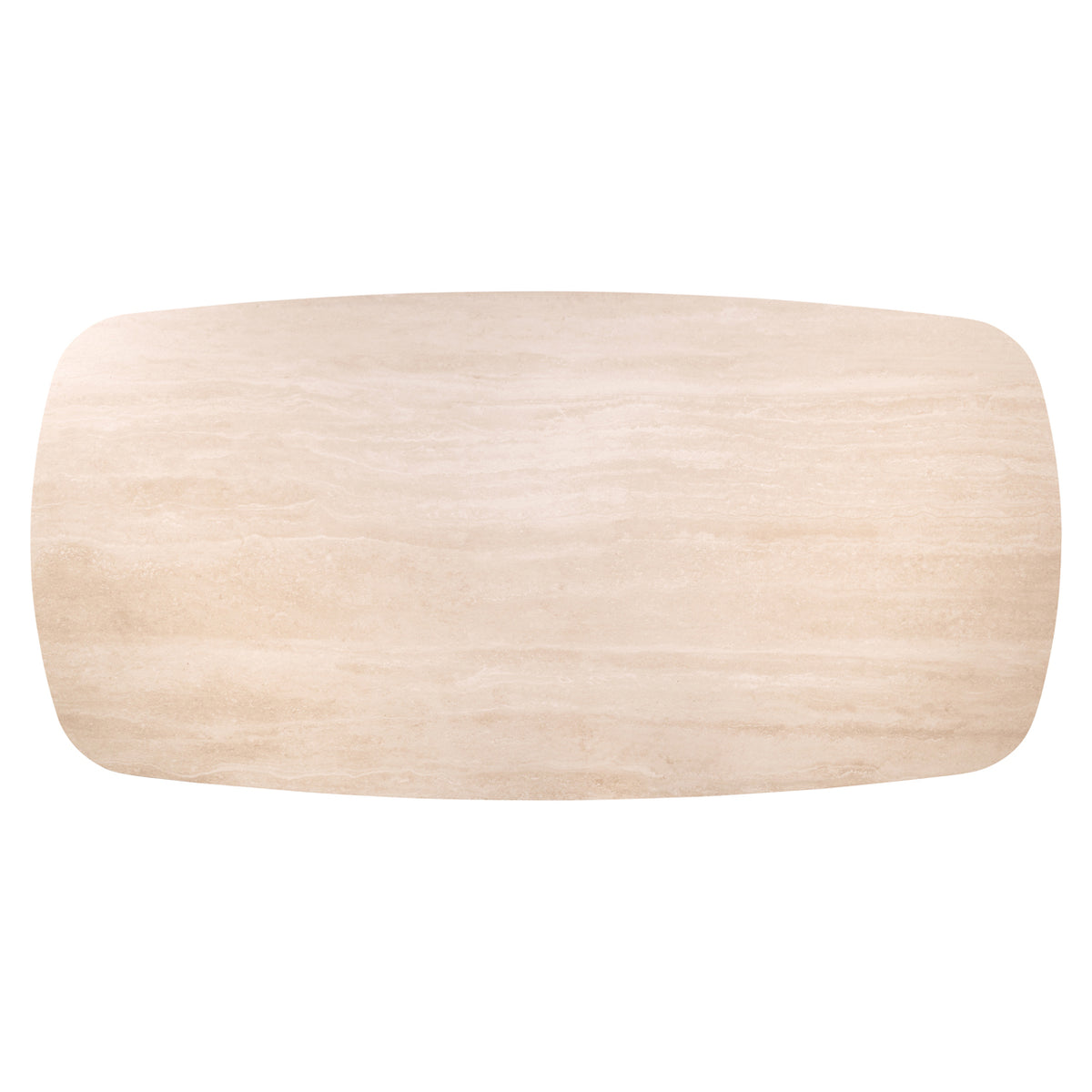 Eettafel Ritz bruin mdf 200 cm, bovenaanzicht op witte achtergrond