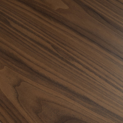 Eettafel Windsor walnoot mdf, detail van het materiaal