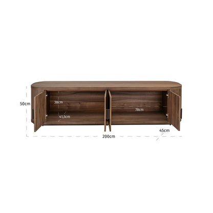 TV-meubel Windsor walnoot mdf