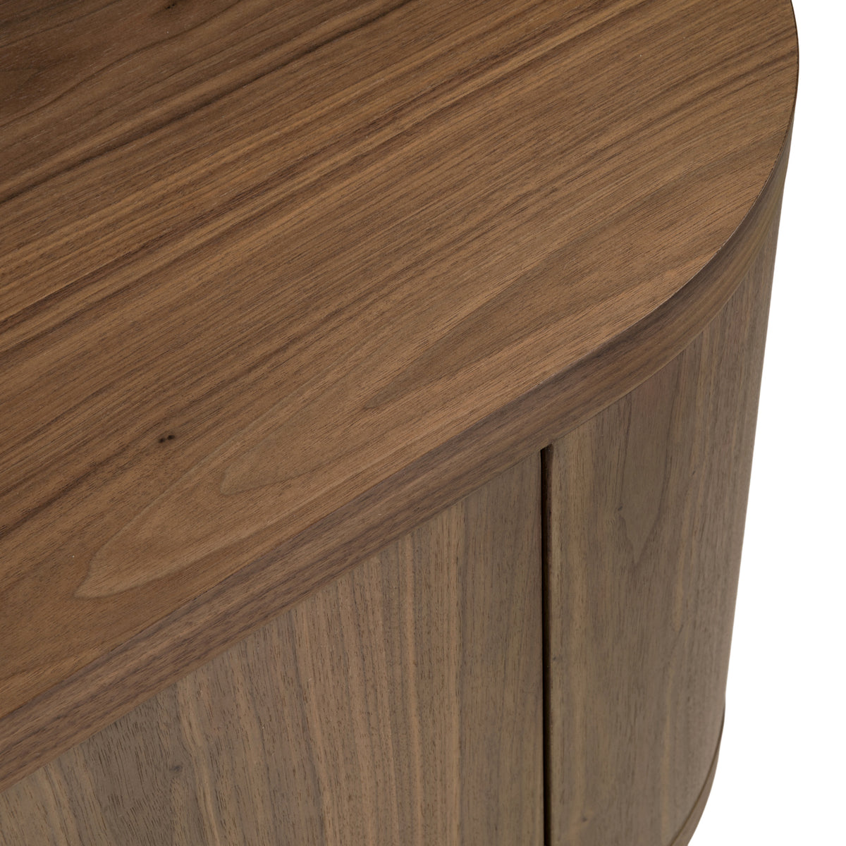 TV-meubel Windsor walnoot mdf, detail van het materiaal