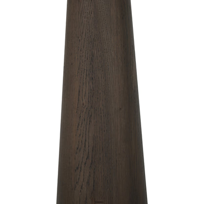 Bartafel Harper donkergrijs eikenhout, detail van het materiaal