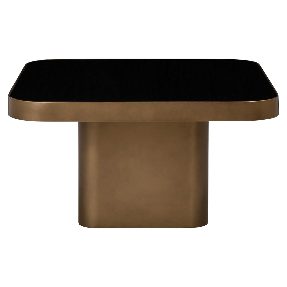 Salontafel Claridge beige ijzer 70 cm, vooraanzicht op witte achtergrond