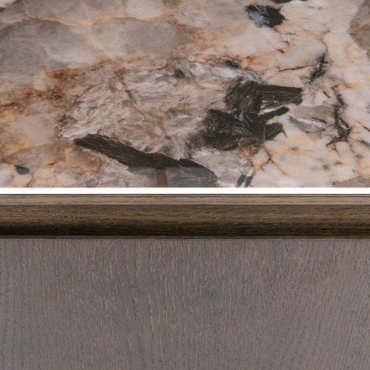 Vitrinekast Langford bruin mdf