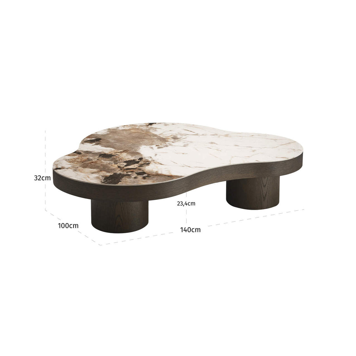 Salontafel Langford bruin mdf