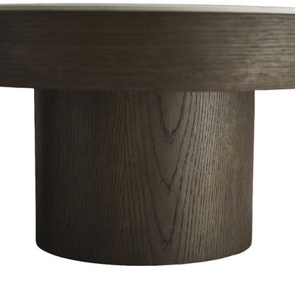 Salontafel Langford bruin mdf, detail van het materiaal