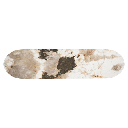 Sidetable Langford bruin mdf, bovenaanzicht op witte achtergrond