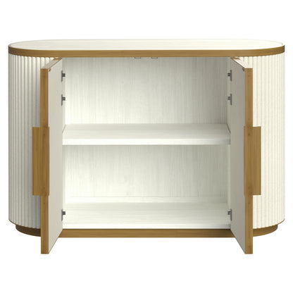 Dressoir Tivoli wit keramiek, detail van de functie