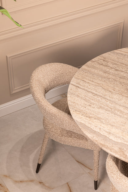 Eettafel Westin grijs travertin