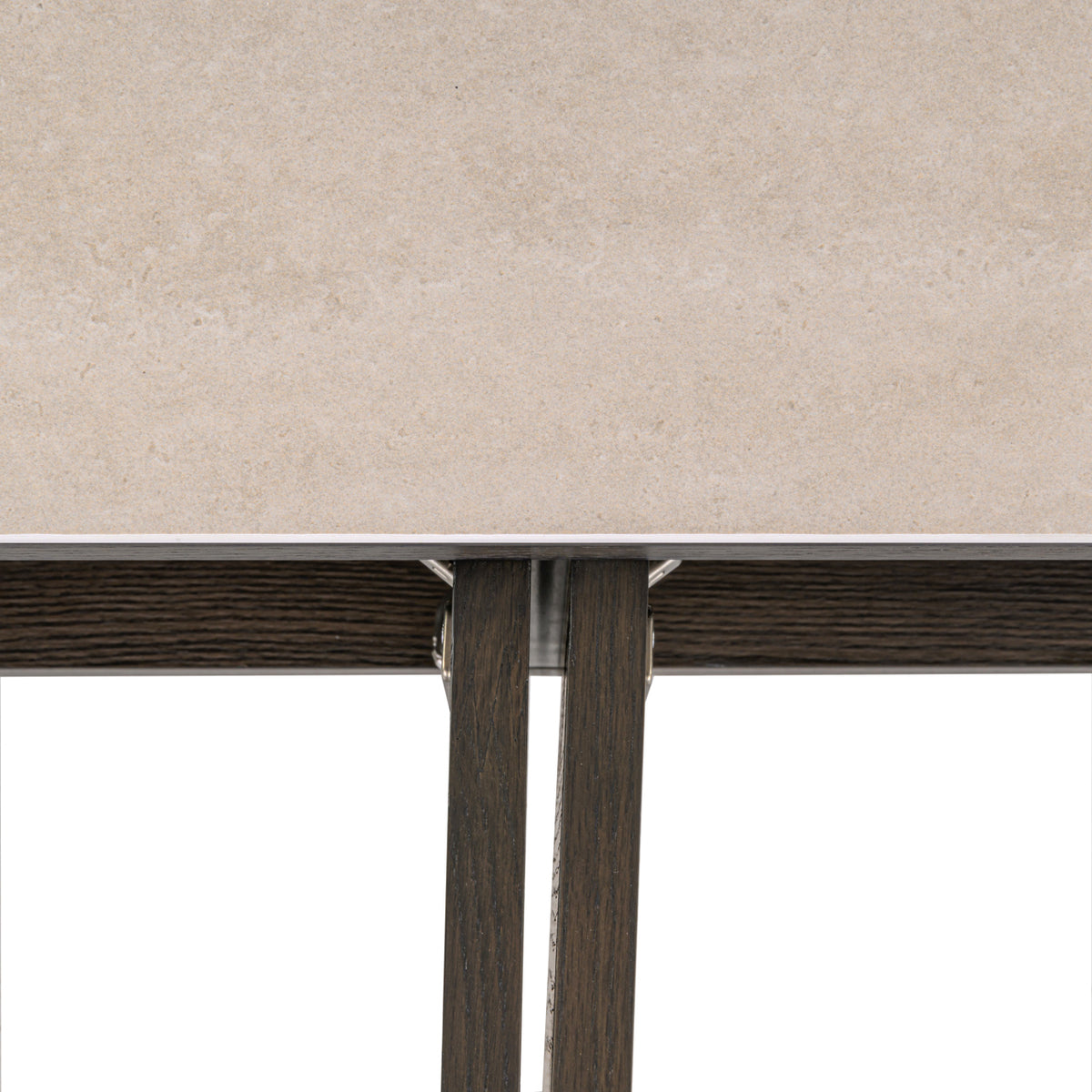 TV-meubel Nando bruin mdf, detail van het materiaal