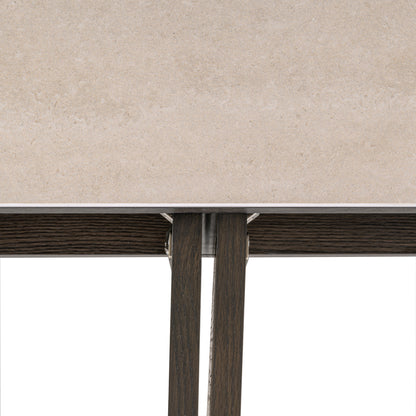 TV-meubel Nando bruin mdf, detail van het materiaal