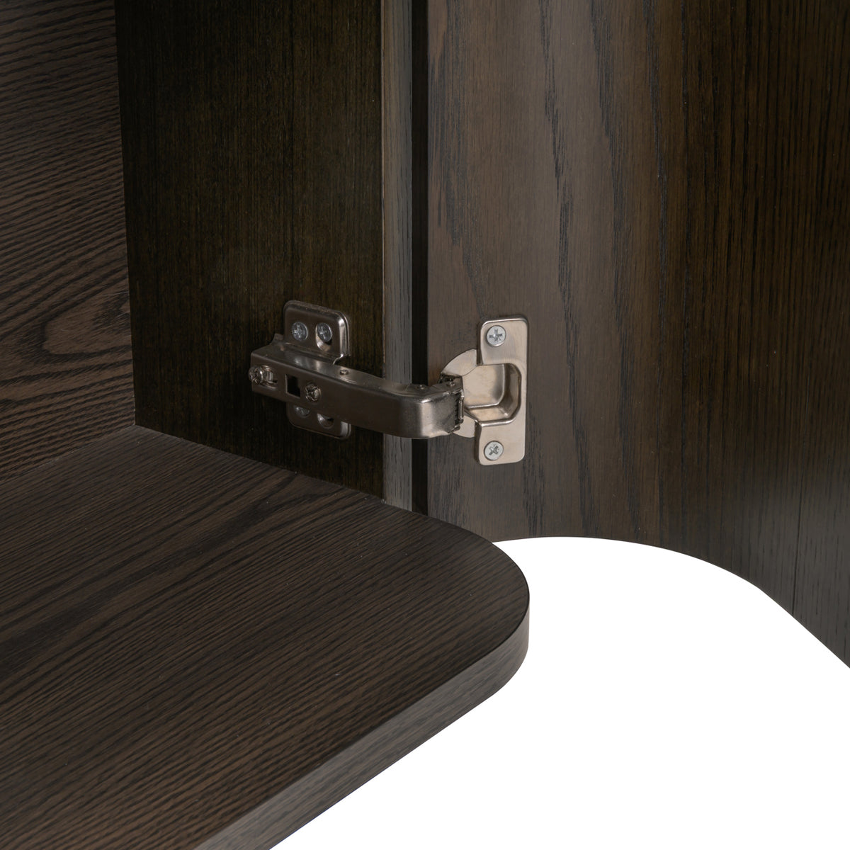 TV-meubel Nando bruin mdf, detail van de functie