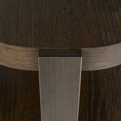 Sidetable Ellington bruin mdf, detail van het materiaal