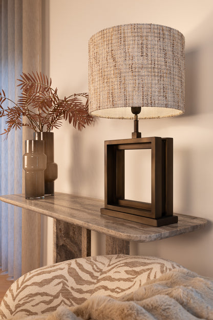 Sidetable Westin grijs travertin in een interieur