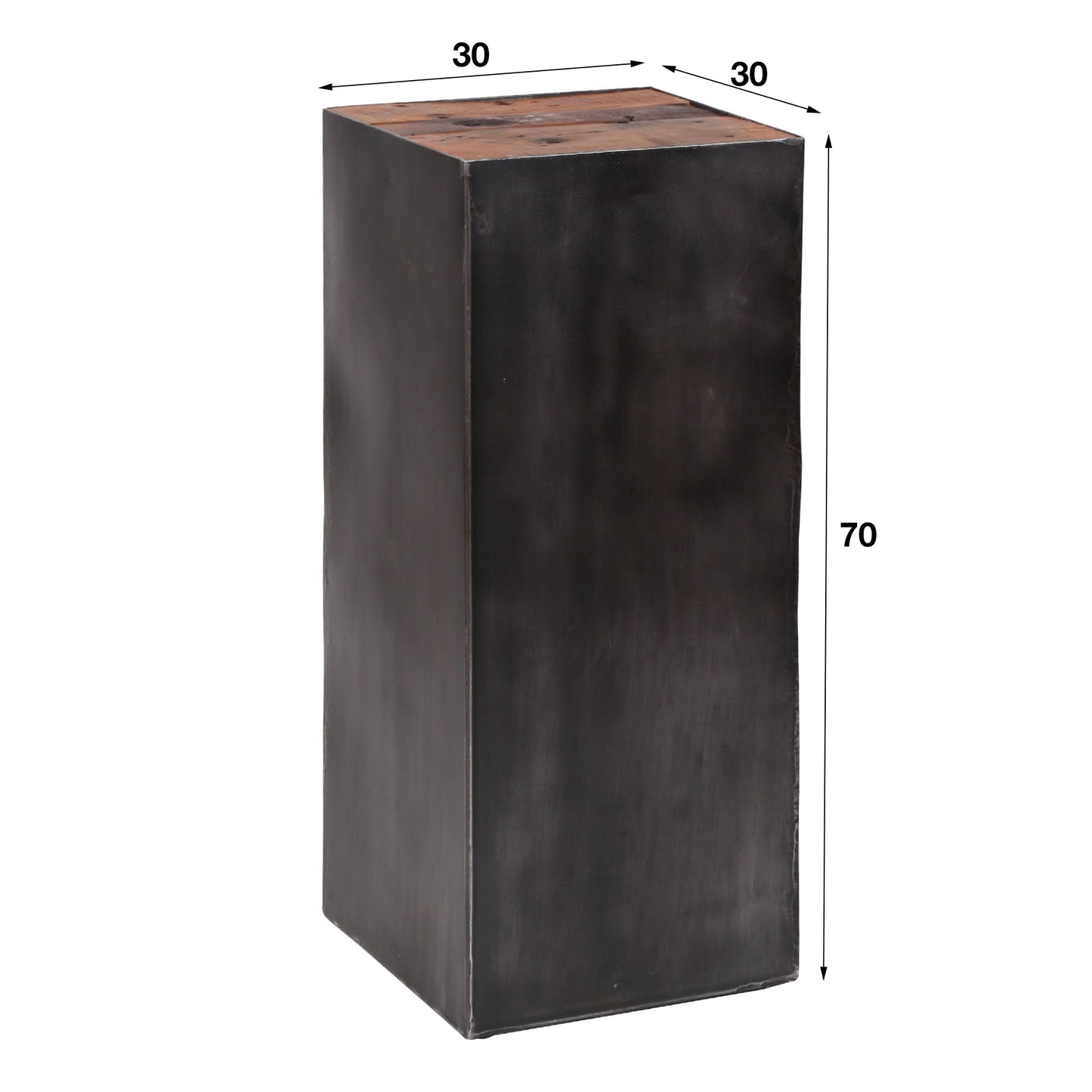 Bijzettafel Raft | Zwart Metaal