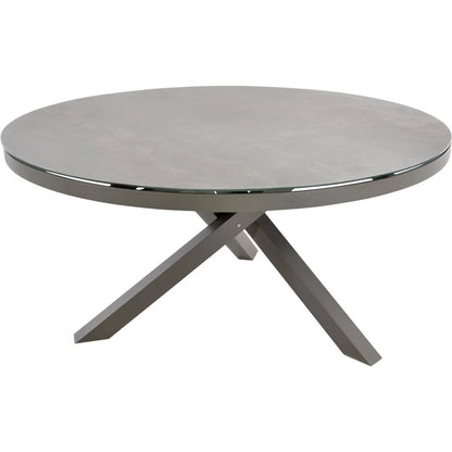 Tuintafel Mojito Rond L | Beige Aluminium