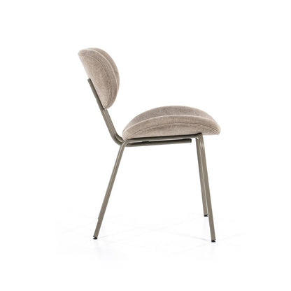 Eetkamerstoel Venus | Bruin Stof