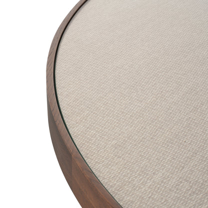 Eettafel Willox beige eikenhout, detail van het materiaal