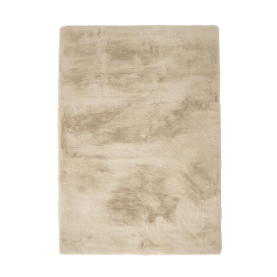 Vloerkleed Zena | Beige Polyester — Vooraanzicht - witfoto