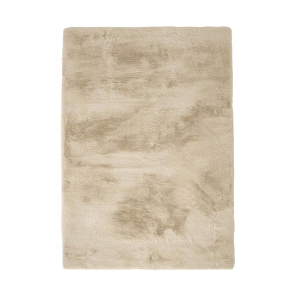Vloerkleed Zena | Beige Polyester — Vooraanzicht - witfoto