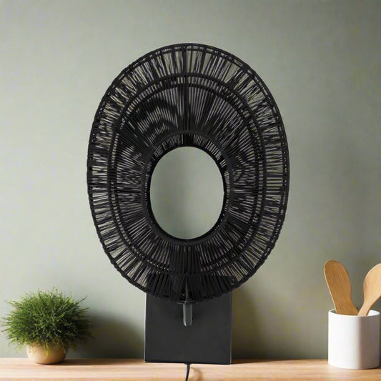 Wandlamp Ovo | Zwart