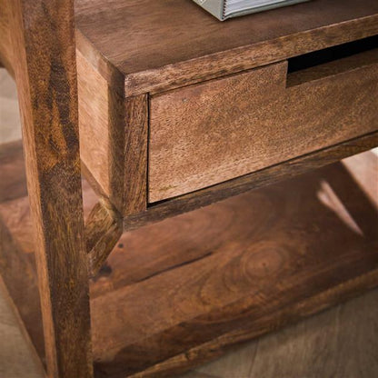 Nachtkastje Sahara | 1 Lade | Zandkleur Massief Mango