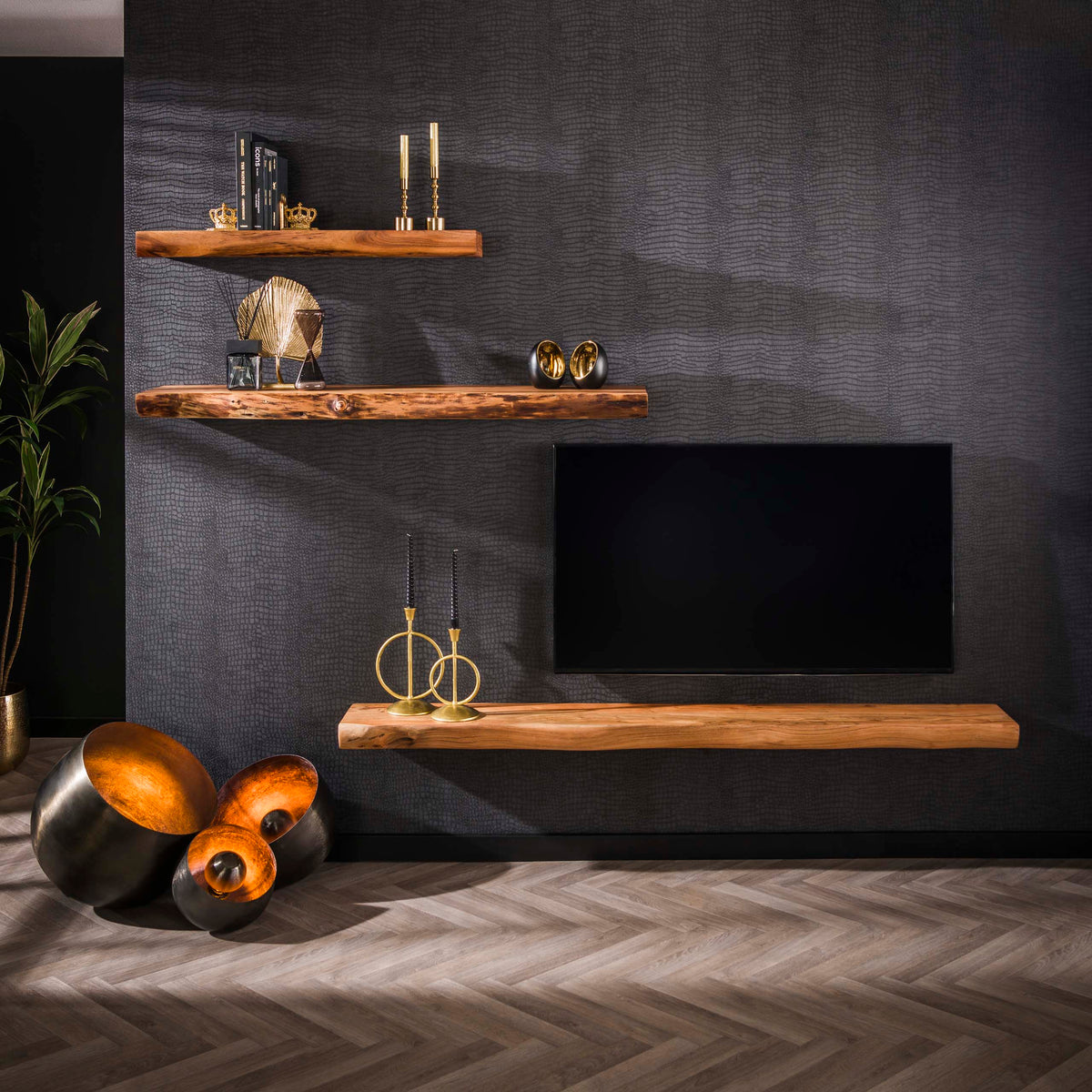 Wandplank Tree | Naturel Acaciahout