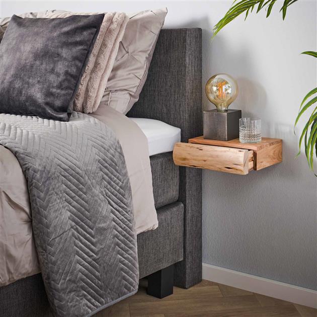 Nachtkastje Tree XS |  1 Lade | Set van 2 | Naturel Massief Acacia