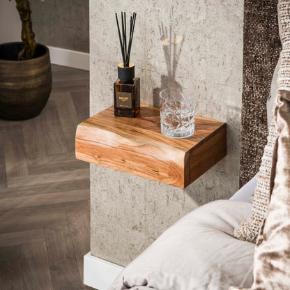 Nachtkastje Tree XS |  1 Lade | Set van 2 | Naturel Massief Acacia