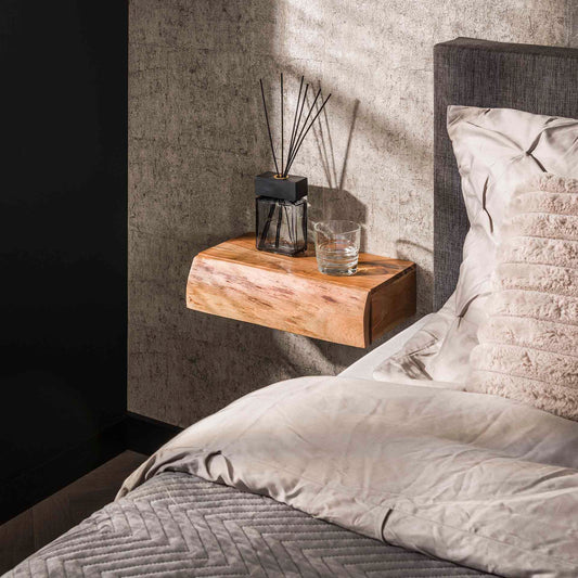 Nachtkastje Tree L | 1 Lade | Set van 2 | Naturel Massief Acacia