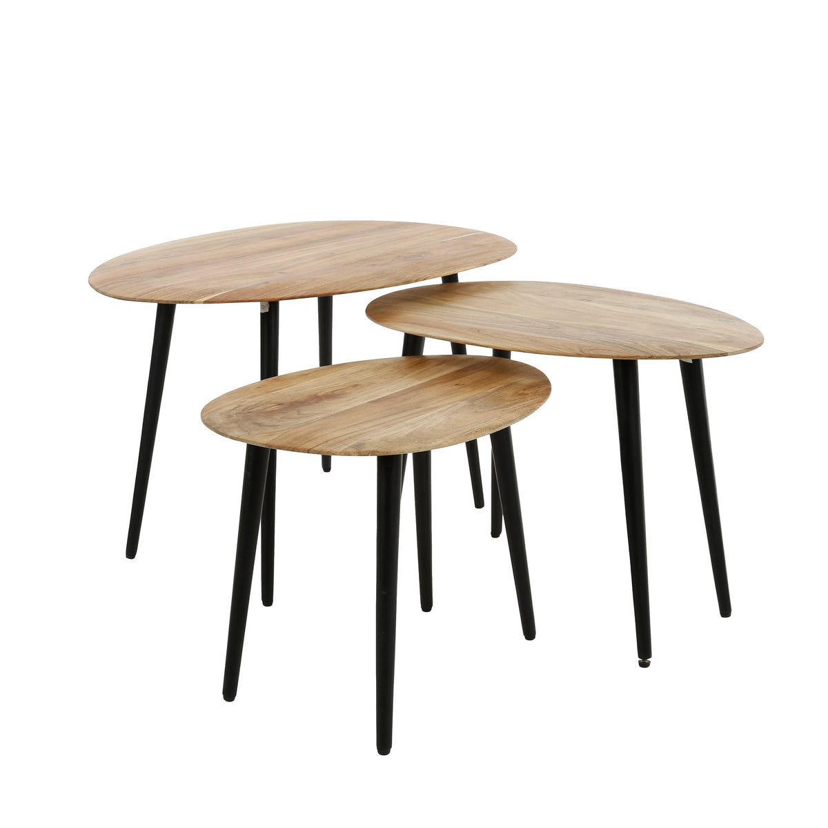 Salontafel Esther | Set Van 3 | Naturel Acaciahout