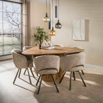 Eettafel Wave | Mangohout Naturel
