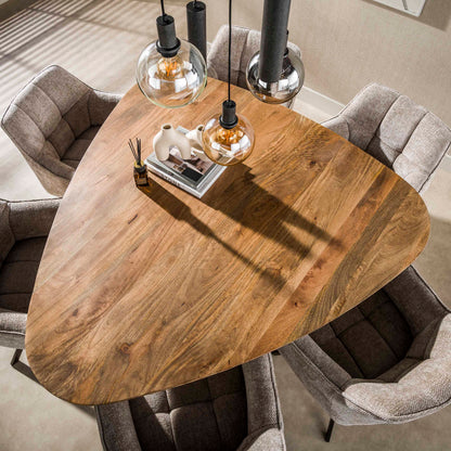 Eettafel Wave | Mangohout Naturel