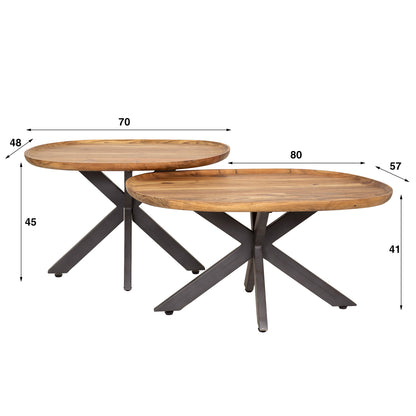 Salontafel Spider | Set Van 2