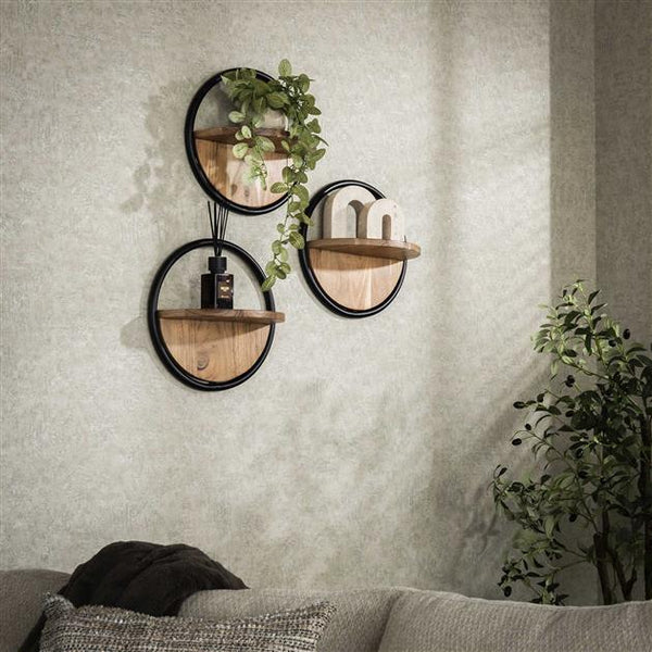 Wandmeubel Joey | Acaciahout Naturel