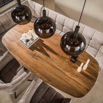 Eettafel Wave | Mangohout  Naturel