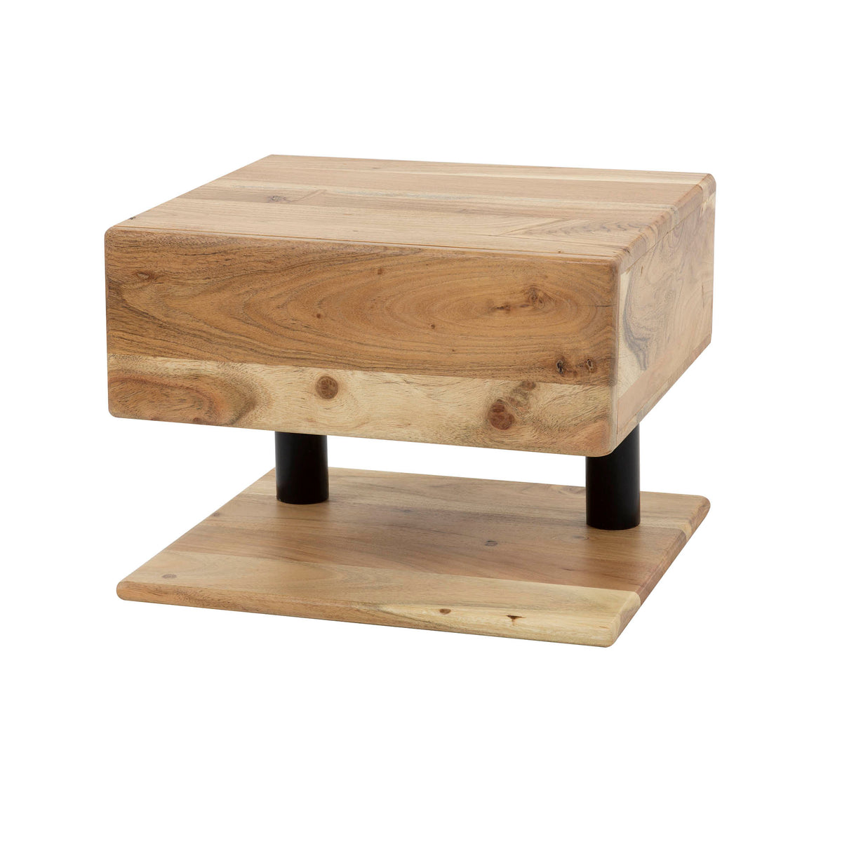 Nachtkastje Shelve | 1 Lade | Naturel Massief Acacia