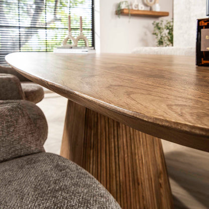 Eettafel Wave | Mangohout  Naturel