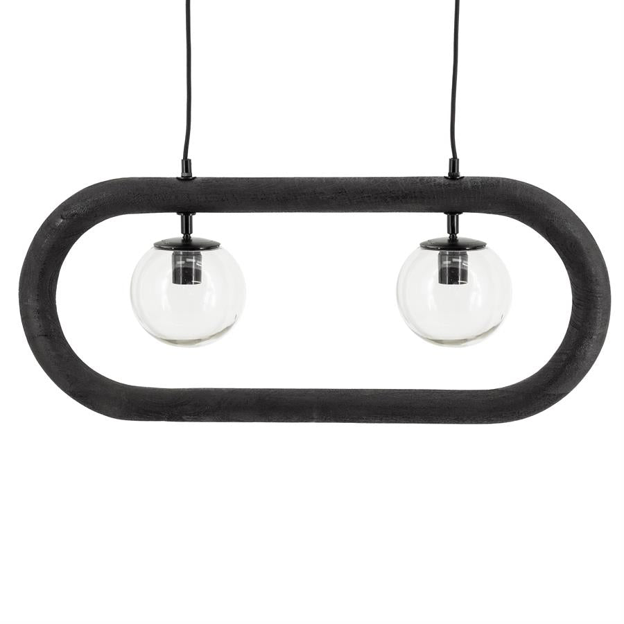 Hanglamp Beatrix | Zwart Mangohout