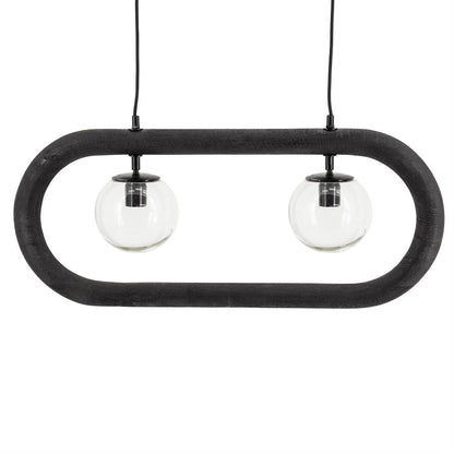 Hanglamp Beatrix | Zwart Mangohout