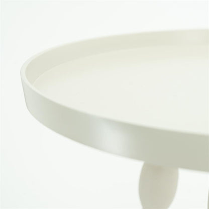 Bijzettafel Bean | Wit Metaal