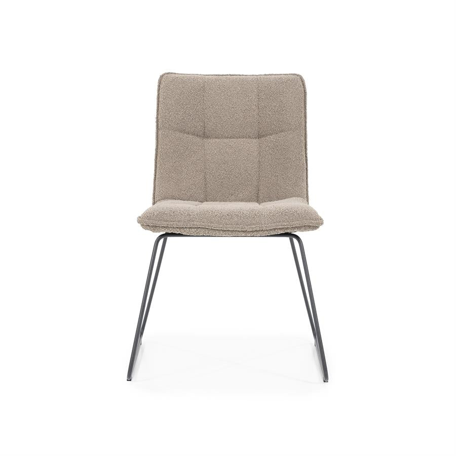 Eetkamerstoel Sella | Bruin Stof