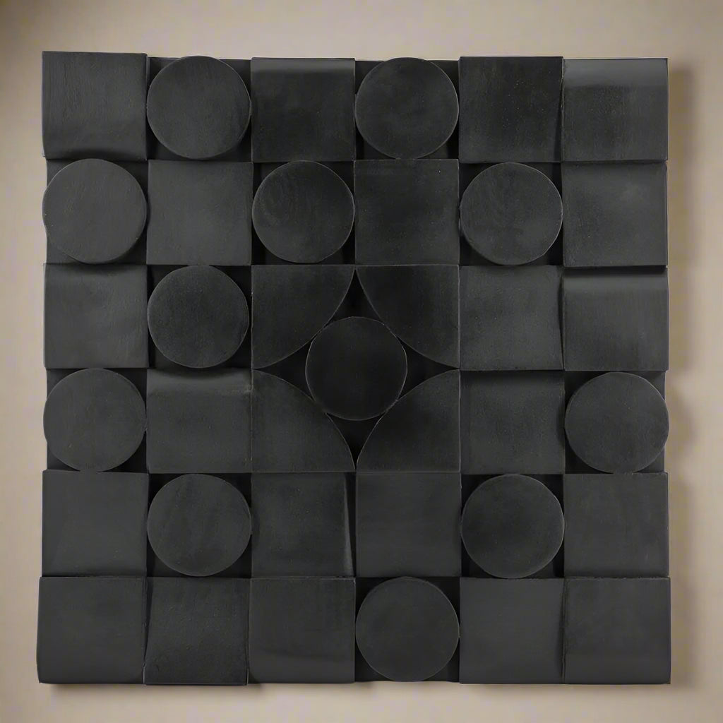 Wand decoratie Hades | Zwart Hout