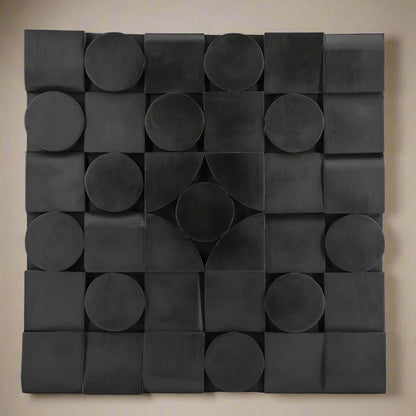 Wand decoratie Hades | Zwart Hout