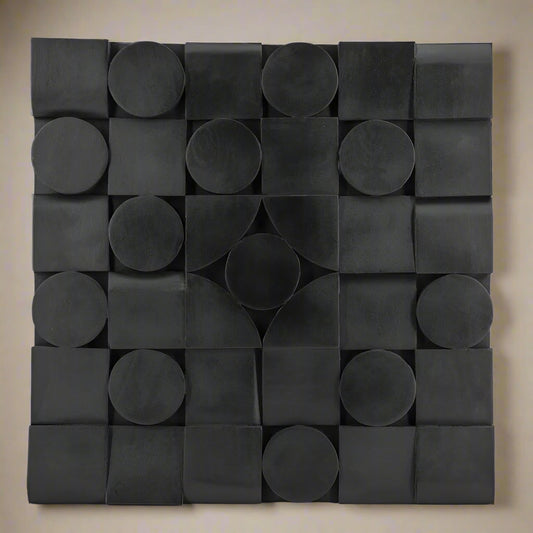 Wand decoratie Hades | Zwart Hout