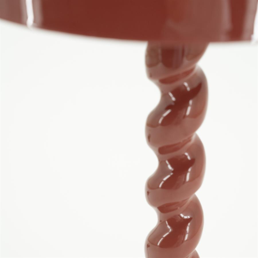 Tafellamp Elara | Rood Hout — Detail