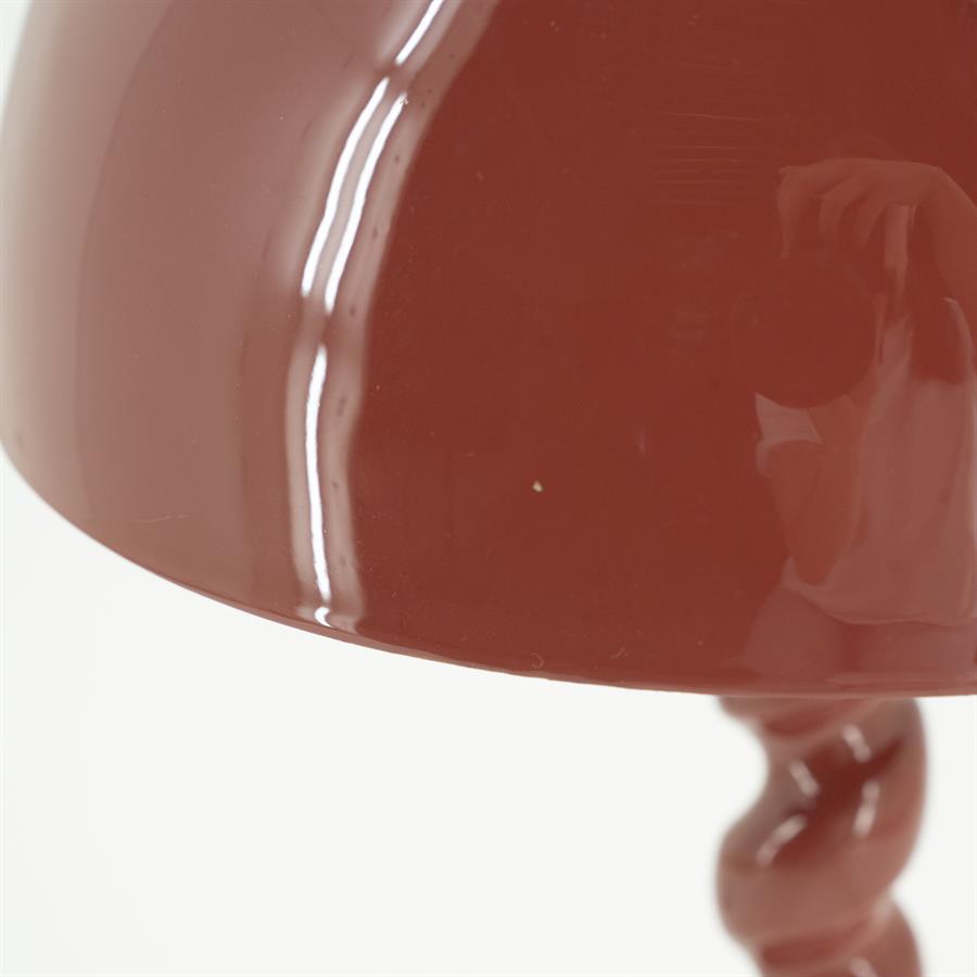 Tafellamp Elara | Rood Hout — Detail